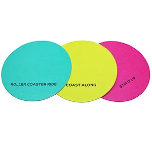 Custom Design Colorful Round Paper Coasters Printing